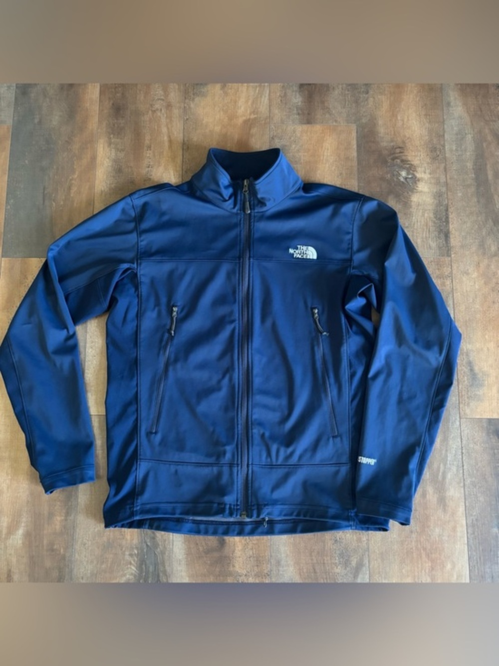 The North Face Softshell‎ Windstopper Navy Blue Full Zip Jacket Men's Medium